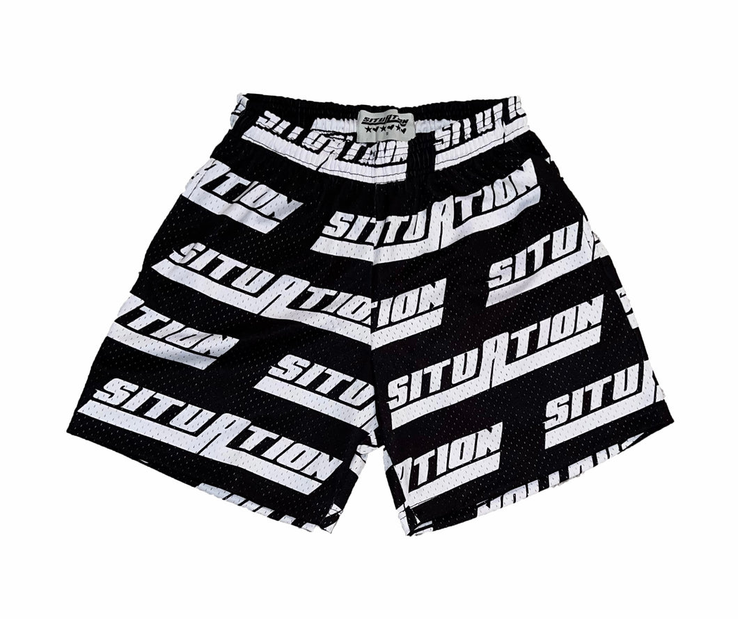 SITUATION LOGO MESH SHORTS